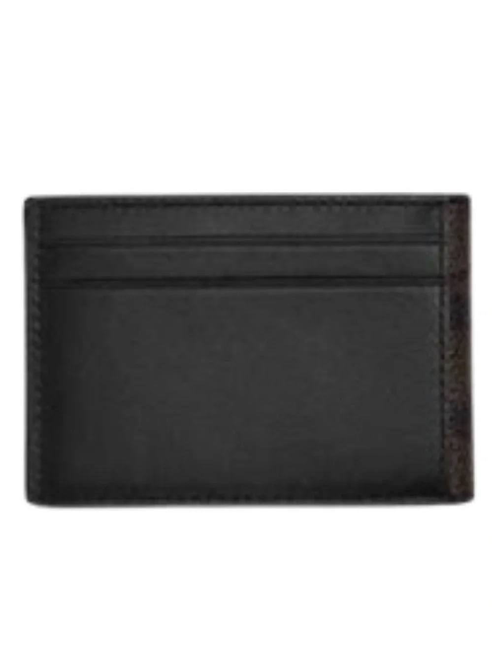 Coach men’s  Textured Leather Bi-Fold Wallet - Black cc pattern *nwt